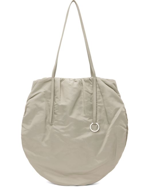 Low Classic Gray Shirring String Shoulder Bag