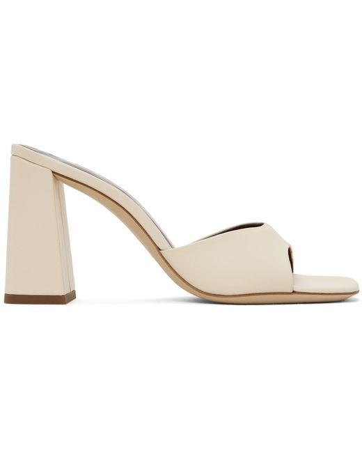 Staud Off-White Sloane Heeled Sandals
