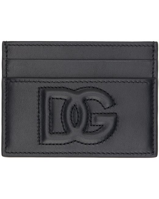 Dolce & Gabbana Calfskin DG Logo Card Holder