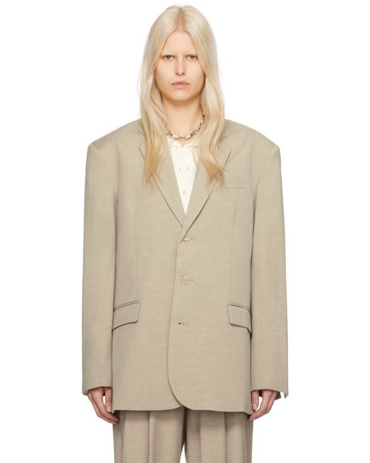 The Frankie Shop Taupe Gelso Blazer