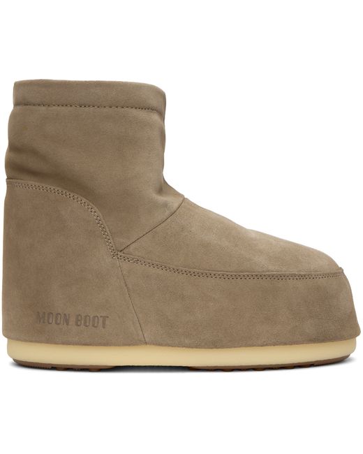 Moon Boot Taupe Icon Low Nolace Boots