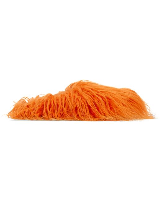 Marni Exclusive Orange Fussbett Sabot Loafers