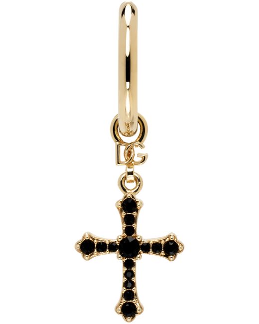 Dolce & Gabbana Gold Cross Single Earring