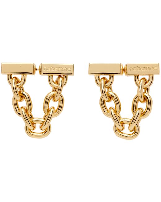 Rabanne Gold Chain-Link Earrings