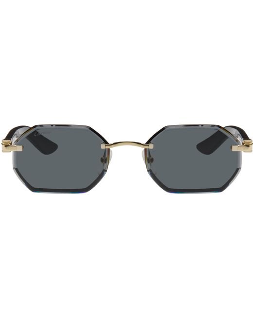 Cartier Black Gold Signature C de Sunglasses