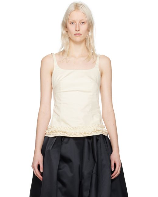 Molly Goddard Off-White Camille Tank Top