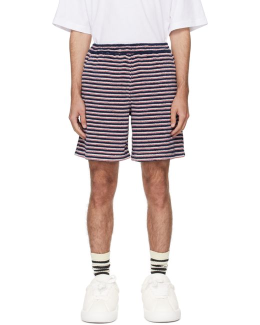 Marni Navy Striped Shorts