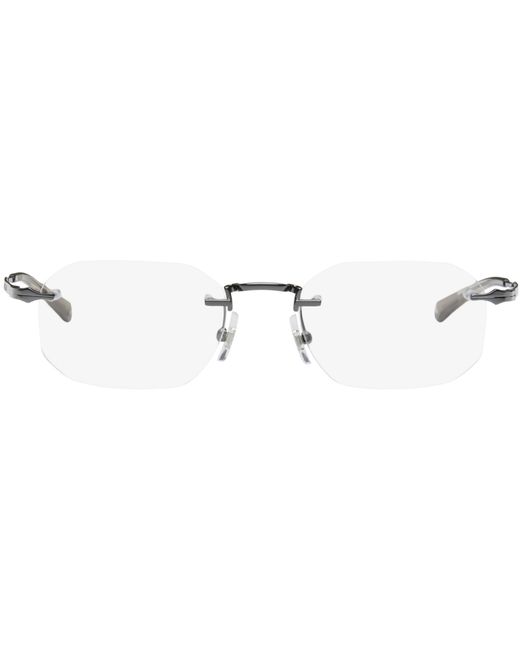 Montblanc Gunmetal Rimless Glasses