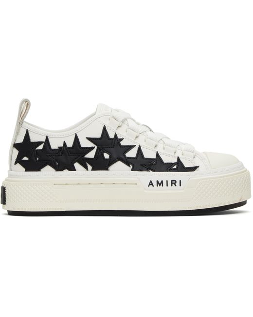 Amiri Black Stars Court Low Sneakers