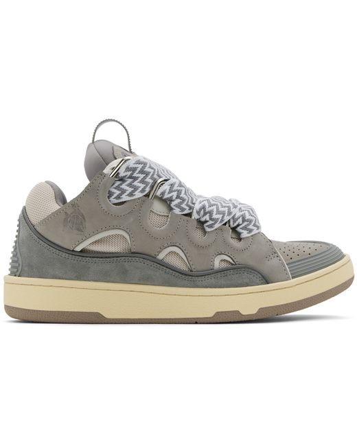 Lanvin Leather Curb Sneakers