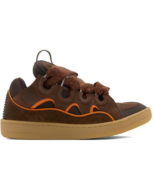 Lanvin Exclusive Leather Curb Sneakers