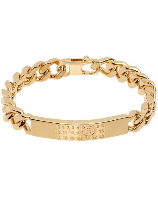 Mm6 Maison Margiela Gold Classic Chain Bracelet