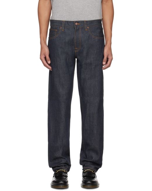 Nudie Jeans Navy Gritty Jackson Jeans