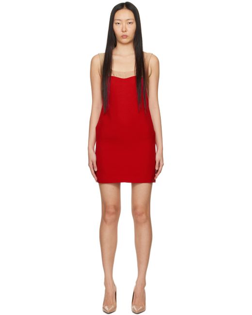 Valentino Red Paneled Minidress
