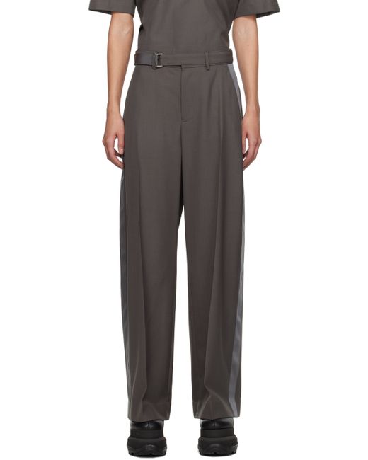 Sacai Taupe Suiting Trousers