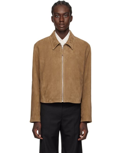 Low Classic Tan Paneled Leather Jacket