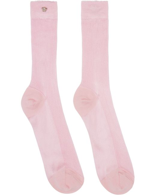 Versace Ribbed Knit Socks