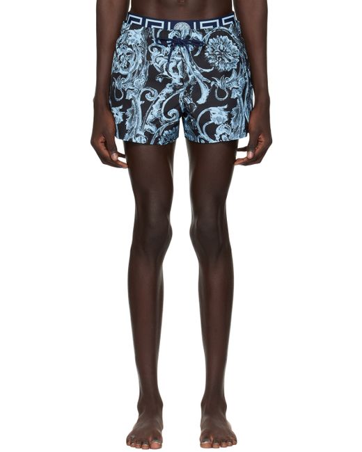 Versace Barocco Stencil Swim Shorts