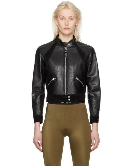 Tom Ford Cropped Leather Jacket