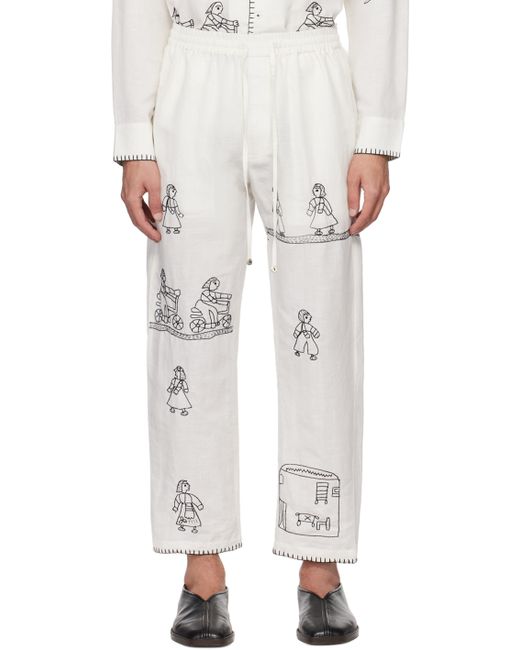 Harago Embroidered Trousers
