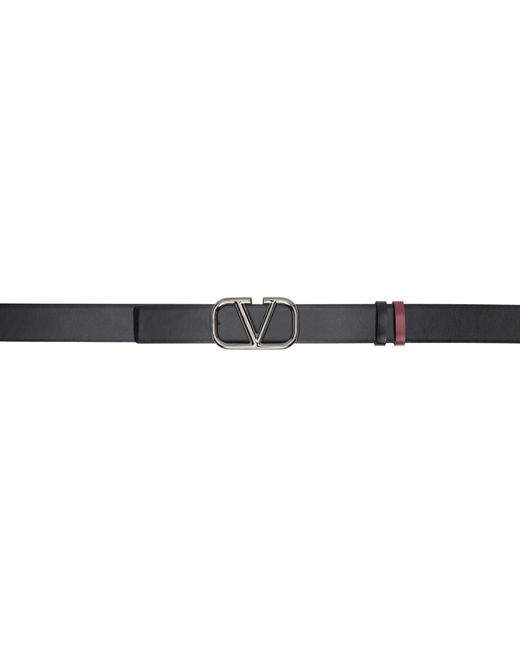 Valentino Garavani Red VLogo Signature Reversible Belt