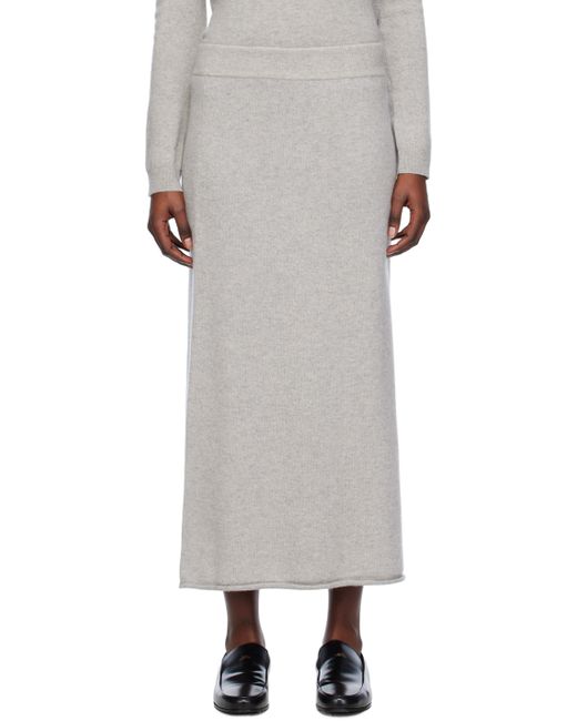 Lisa Yang Grey Elin Maxi Skirt