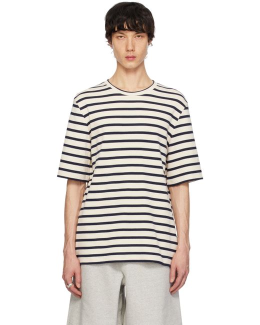 Jil Sander Navy Multistripe T-Shirt