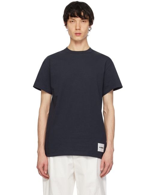 Jil Sander Three-Pack Navy T-Shirts