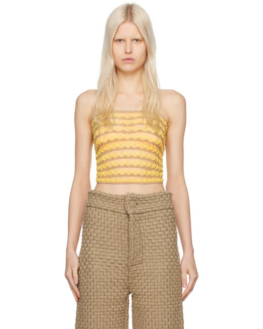 Isa Boulder Exclusive Yellow Lacey Tube Top