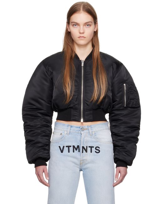 Vtmnts Alpha Industries Edition Cropped Bomber Jacket
