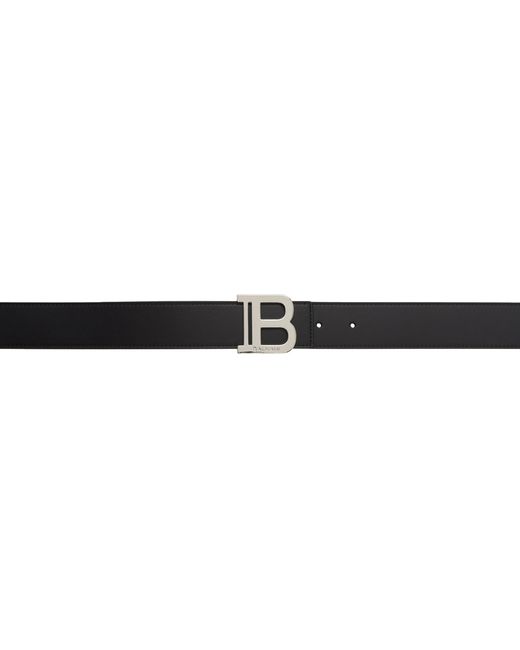 Balmain Leather B Reversible Belt