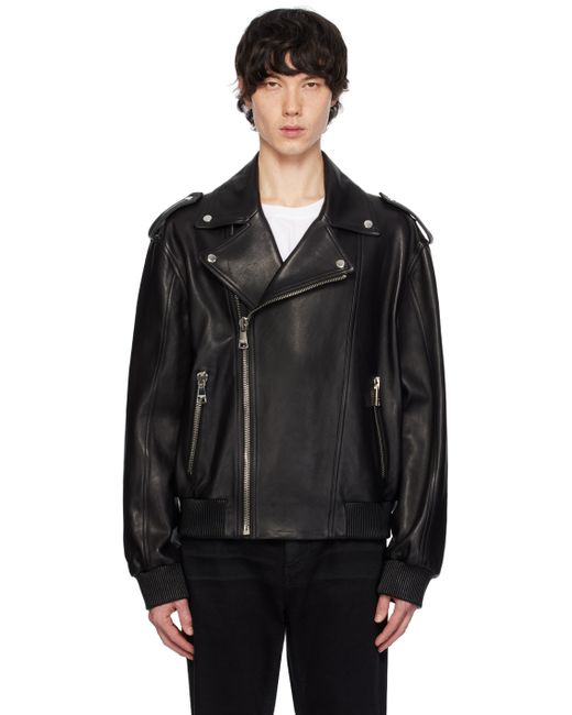 Balmain Leather Bomber Jacket