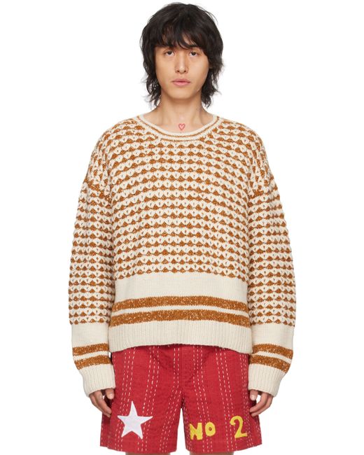 Harago Tan Dropped Shoulder Sweater