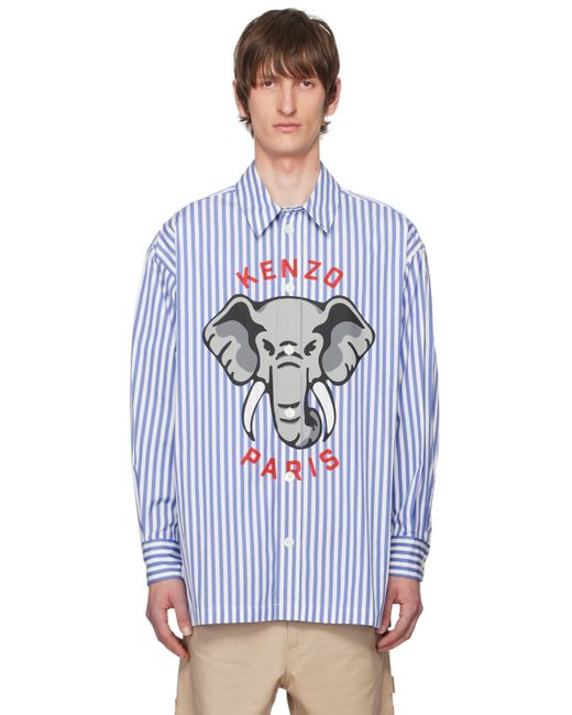 Kenzo White Paris Elephant Shirt