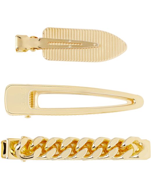 Sacai Gold Hair Clip Set