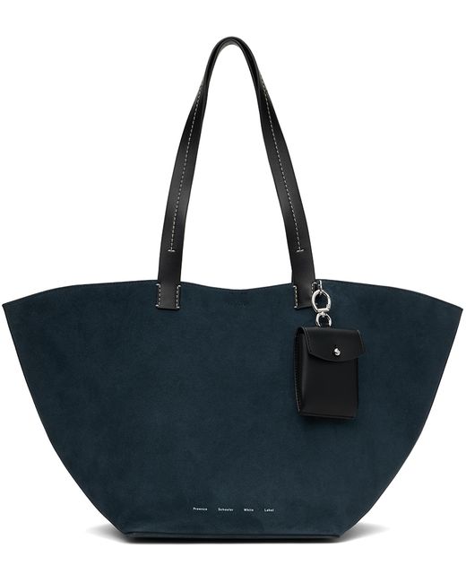 Proenza Schouler Navy White Label Large Bedford Tote