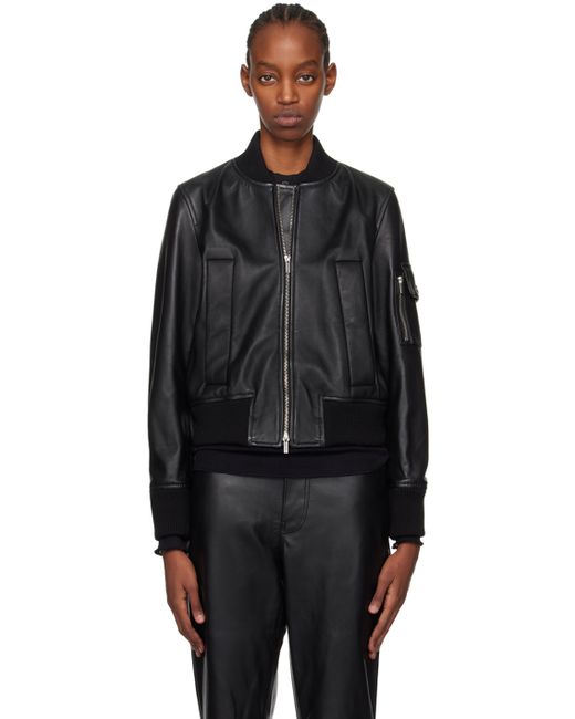 Proenza Schouler White Label Mika Leather Bomber Jacket