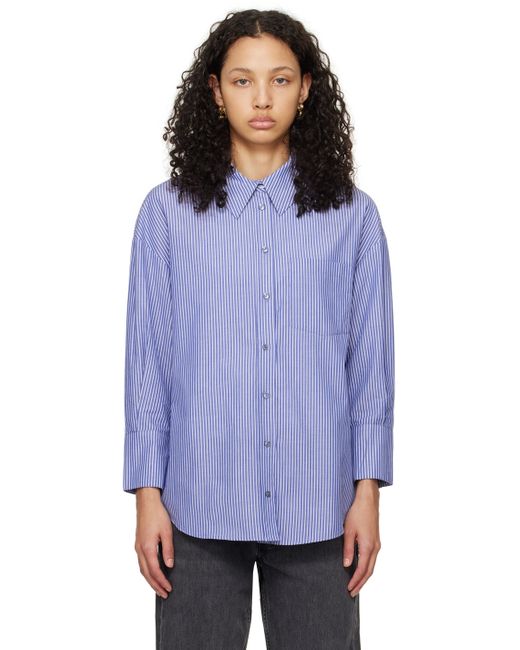 Anine Bing Blue Mika Shirt