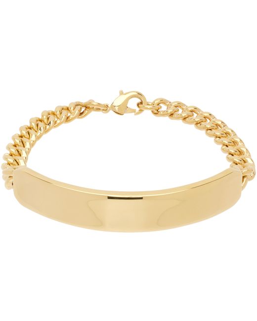 A.P.C. . Gold Darwin Curb Chain Bracelet