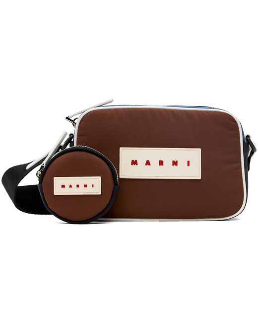 Marni Brown Navy Camera Bag