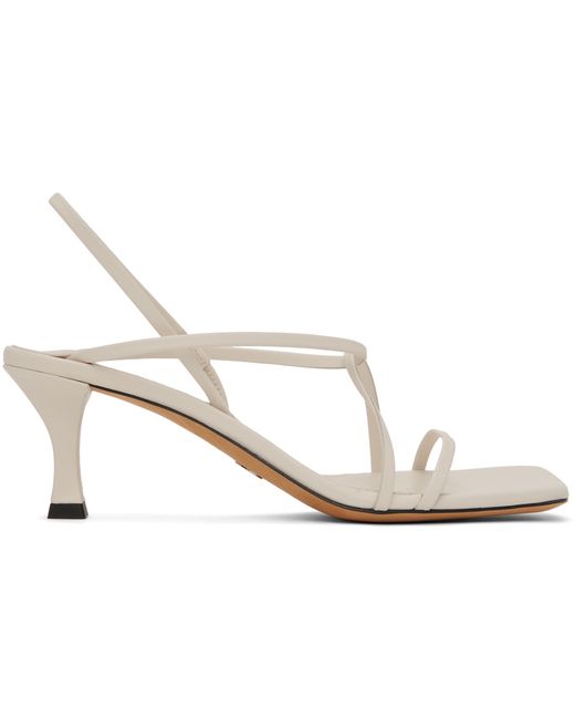 Proenza Schouler Square Strappy Heeled Sandals