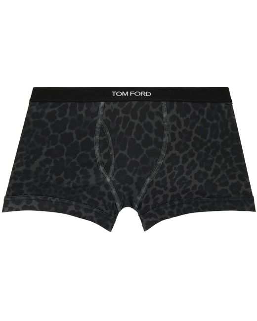 Tom Ford Reflective Leopard Boxer Briefs