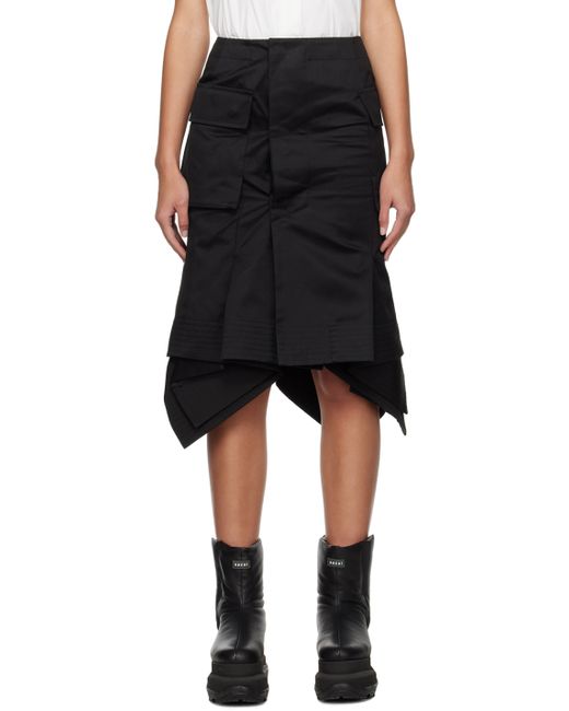 Sacai Asymmetric Midi Skirt