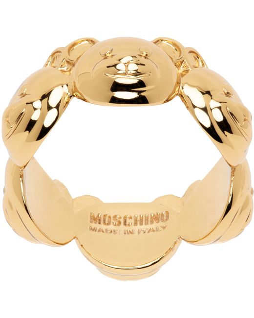 Moschino Gold Teddy Family Ring
