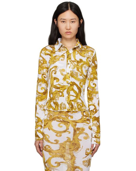 Versace Jeans Couture Printed Long Sleeve Shirt