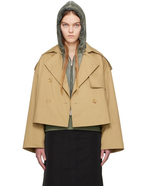 Juun.J Cropped Trench Coat