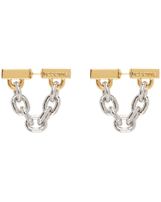 Rabanne Gold XL Link Chain Earrings