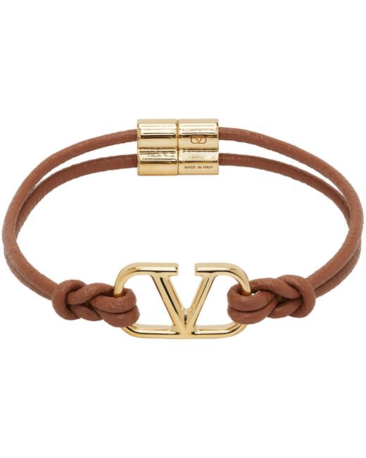 Valentino Garavani Leather VLogo Signature Bracelet
