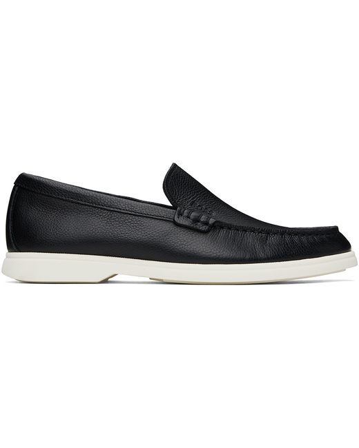 Boss Tumbled-Leather Loafers
