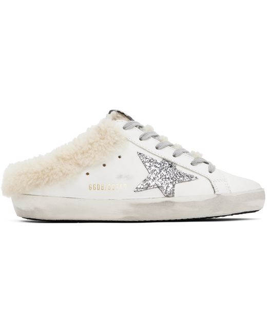 Golden Goose Exclusive White Super-Star Sabot Sneakers